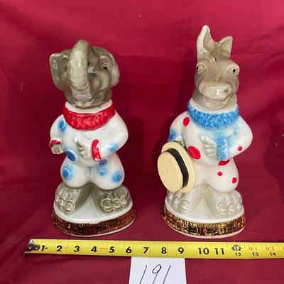 Jim Beam Political Decanters