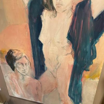 LOT 645 ORIGINAL OIL ON CANVAS BY E. BOLLIN