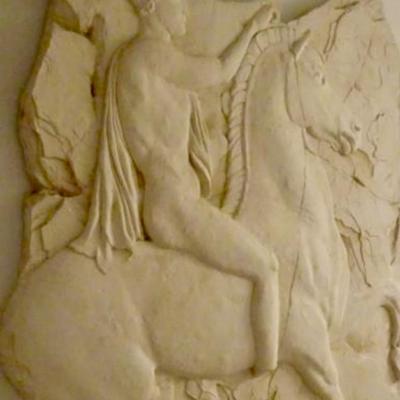 LOT 676  Horseman 3 Dimensional wall sculpture