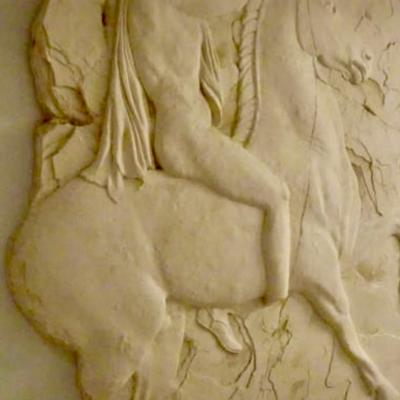 LOT 676  Horseman 3 Dimensional wall sculpture