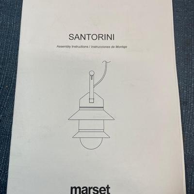 LOT 686: MARSET BRAND SANTORINI OUTDOOR LIGHT WHITE