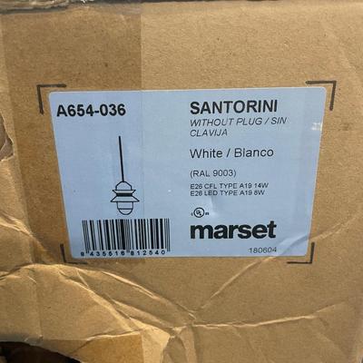 LOT 687:  MARSET BRAND SANTORINI OUTDOOR LIGHT (WHITE)