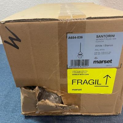 LOT 688:  MARSET BRAND SANTORINI OUTDOOR LIGHT (WHITE)