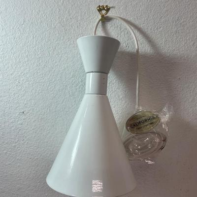 LOT 690: TROY LIGHTING FIXTURE MADE IN CALIFORNIA (WHITE)