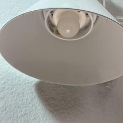 LOT 690: TROY LIGHTING FIXTURE MADE IN CALIFORNIA (WHITE)