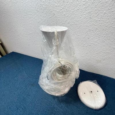 LOT 691: TROY LIGHTING FIXTURE MADE IN CALIFORNIA (WHITE)