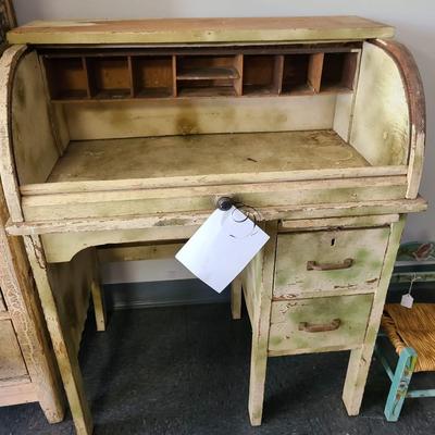 Child's Rolltop Desk - 30 x 18 inches and 36 tall