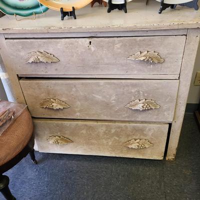 SOLID WALNUT 3 Drawer Chest - 39 x 20 1/2 inches and 34 tall