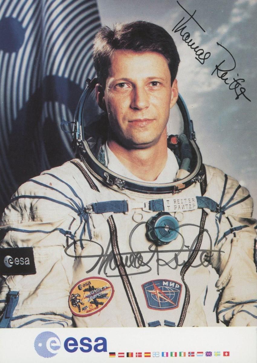 NASA Thomas Reiter signed photo | EstateSales.org