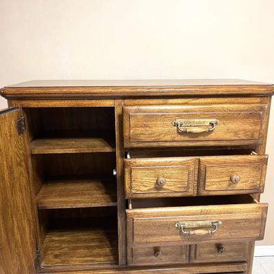 OLD HICKORY OAK Tall Boy Chest