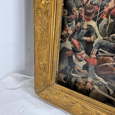 Vintage large  Photogravure after Richard  Woodville "On to Victory:"