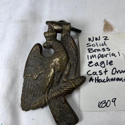 Cast brass German Imperial eagle parade findings Drum hangers