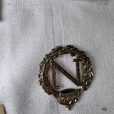 Cast brass German Imperial eagle parade findings Drum hangers