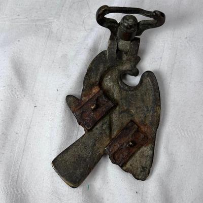 Cast brass German Imperial eagle parade findings Drum hangers