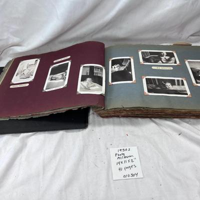1930s-1940s Black and white Photo Album 40 pages.