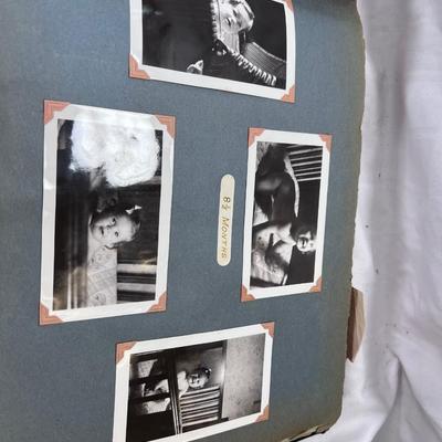 1930s-1940s Black and white Photo Album 40 pages.