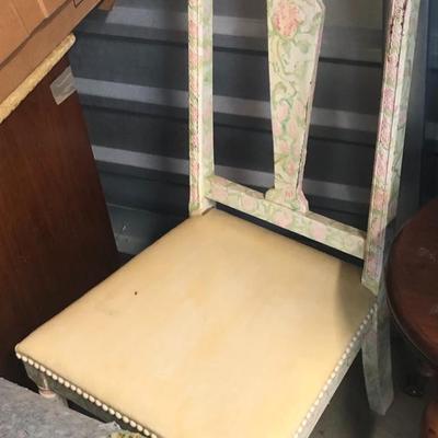 Vintage Hand-painted low chair