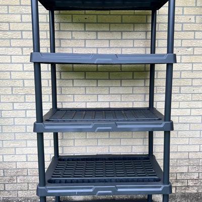 Two  Heavy Duty Black Shelves