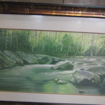 Hornbuckle- 'River Art' Framed Art- Single Piece (#6)