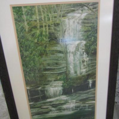 Pair of Hornbuckle 'Waterfalls' Framed Art (#7)