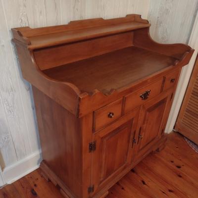 Vintage Solid Wood Server Dry Sink