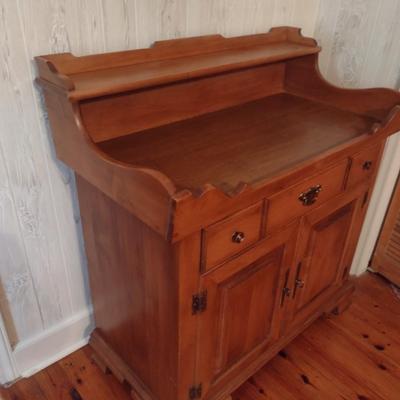 Vintage Solid Wood Server Dry Sink