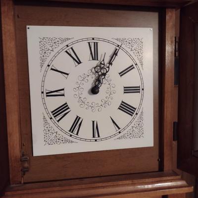 Decorative Solid Wood Clock Cubby Cabinet