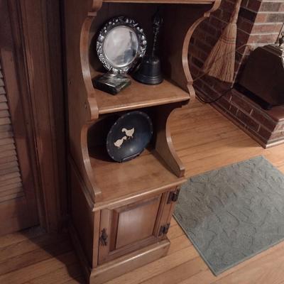 Decorative Solid Wood Clock Cubby Cabinet