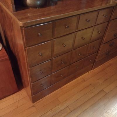 Ethan Allen Solid Wood Reproduction Apothecary Design Cabinet (No Contents)