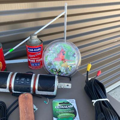 A MOTORCYCLE STEREO AND A WHOLE RANDOM BUNCH OF MISC STUFF