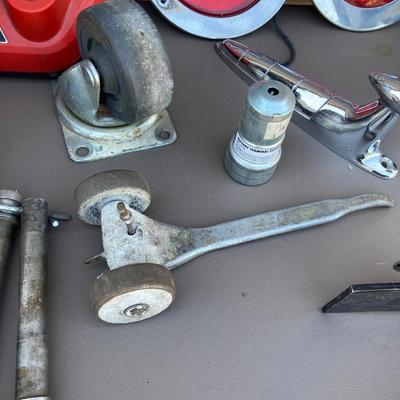 SOME GUY STUFF, VINTAGE SIDE MIRRORS, PIECE OF A HOOD ORNAMENT AND MORE!