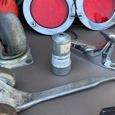 SOME GUY STUFF, VINTAGE SIDE MIRRORS, PIECE OF A HOOD ORNAMENT AND MORE!