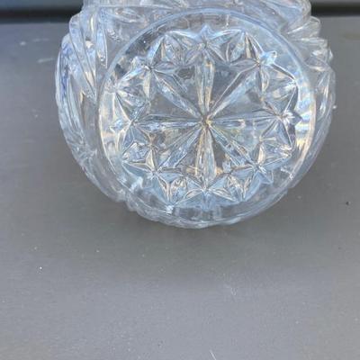 LEAD CRYSTAL CANDLE ðŸ•¯ï¸ HOLDER AND COBALT BLUE CANISTERS, GLASS Decanter with no stopper