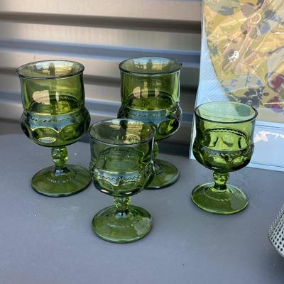 VINTAGE JUICER , GRATER AND GOBLETS