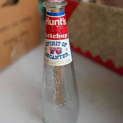 Bicentenial HUNTS Ketchup Spirit of 76 Vintage Bottle Decanter George Washington