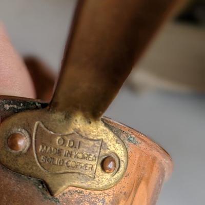 Vintage Copper Dry Measuring Scoops