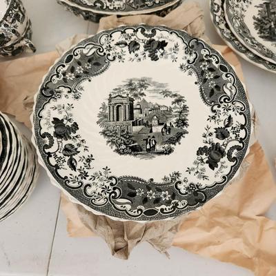 Large Collection Copeland England Spode May Black