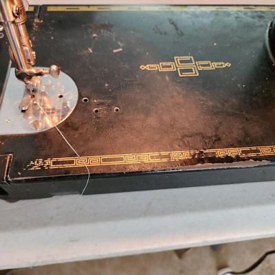 Vintage Portable Singer 301 Sewing Machine w Case & Accessories working