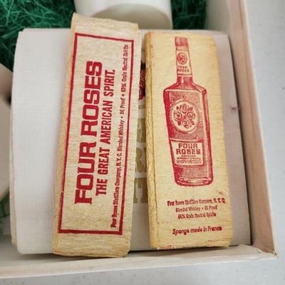 Vintage Four Roses Whiskey Bar Kit Promotion NOS Barware man cave