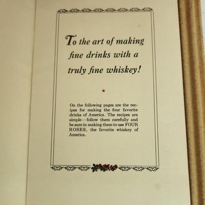 Vintage 1950's Four Roses Whiskey Promotion