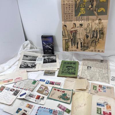 World War 2 Japanese Chinese collectibles unique ephemera