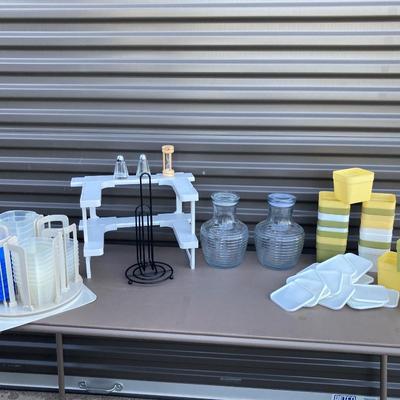 ALL SORTS OF STORAGE CONTAINERS, NIFTY SPICEY RACK, ANCHOR HOCKING JARS & MORE!ðŸ¥°