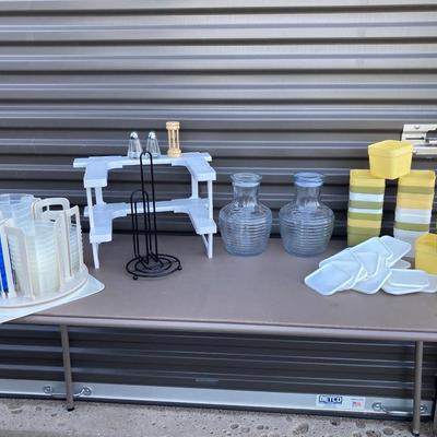 ALL SORTS OF STORAGE CONTAINERS, NIFTY SPICEY RACK, ANCHOR HOCKING JARS & MORE!ðŸ¥°