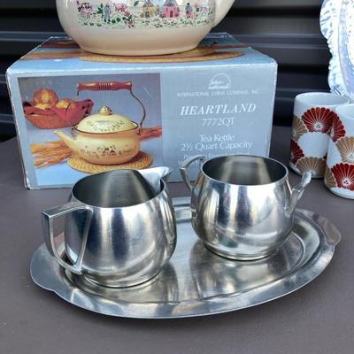 ðŸ«– NEW TEA KETTLE, FEDRAL PEWTER CREAM AND SUGAR SET & MORE!