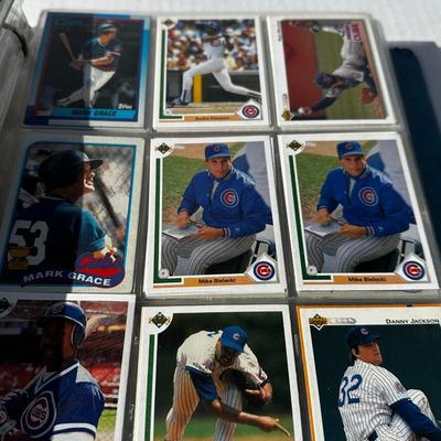 Baseball Cards in Football Binder