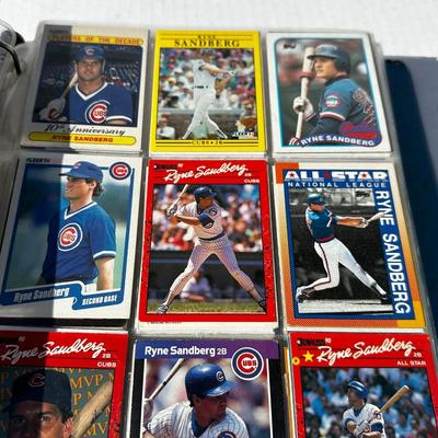 Baseball Cards in Football Binder