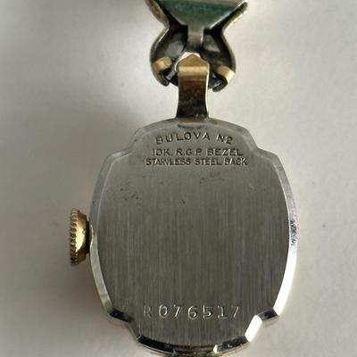Vintage Bulova 10k GF bezel Watch