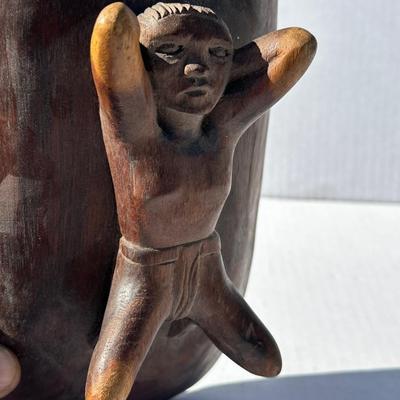 Vintage Bowl with figure on bottom