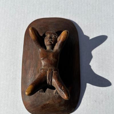 Vintage Bowl with figure on bottom