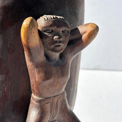 Vintage Bowl with figure on bottom